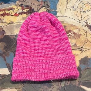 Hot Pink Thin knit Beanie
